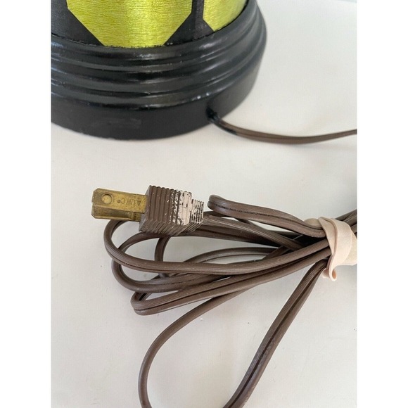 Retro Lamp 70's Green Black Mod Brady Bunch Vintage Large 29 inch - Picture 5 of 10